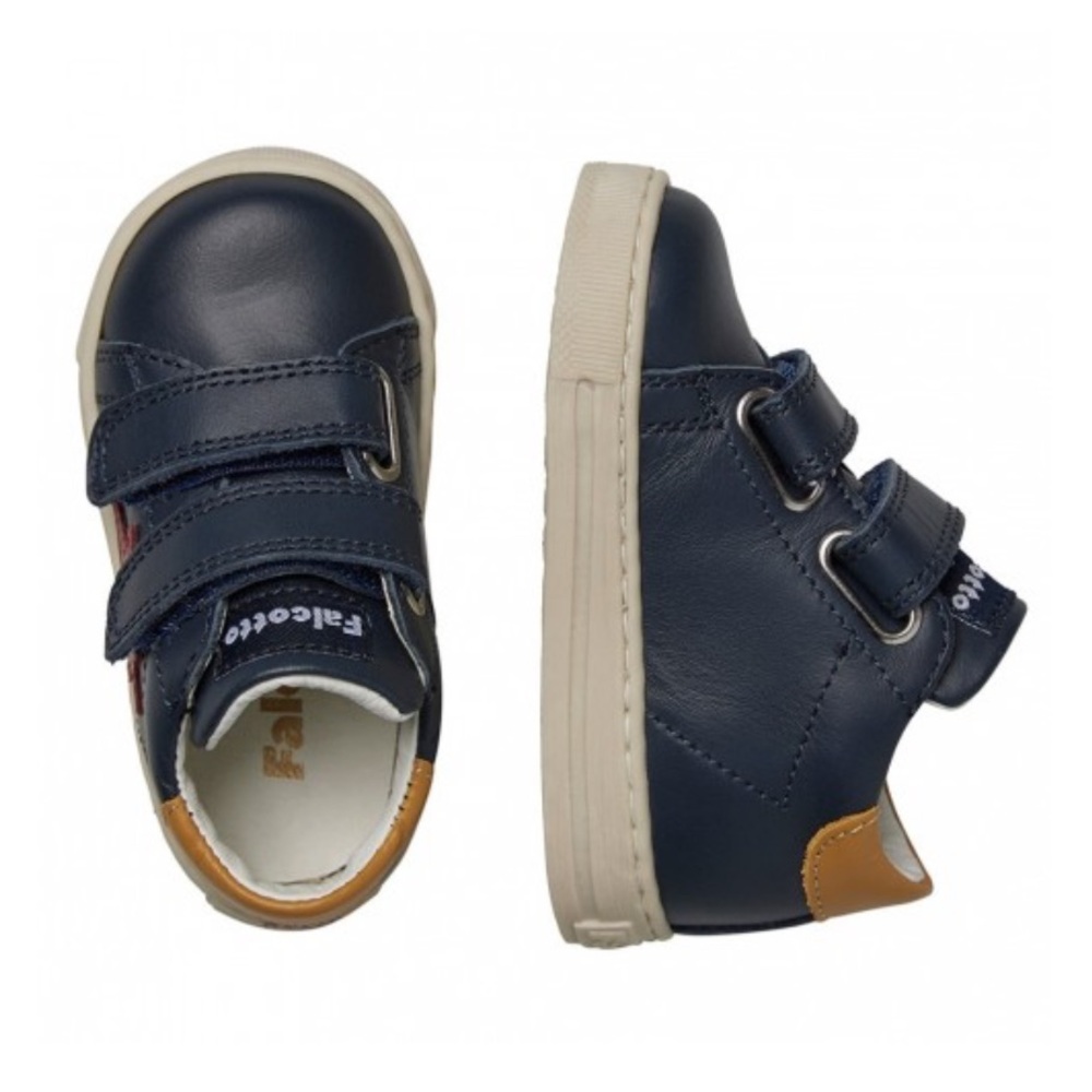 NWT FALCOTTO SASHA VL - Leather sneakers - Navy-Red - Picture 3 of 13